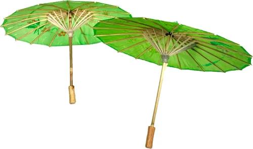 Miniatura 4 de TJ Global Pack de 2 sombrillas japonesas chinas de 33 pulgadas para bodas, fotografías, disfraces, cosplay, decoración y otros eventos, 2 paraguas