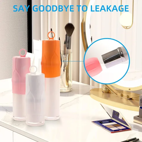 Miniatura 2 de Fundas elásticas para viajes a prueba de fugas, fundas de botellas de silicona para viajes, accesorios para mujeres y hombres para equipaje, funda a