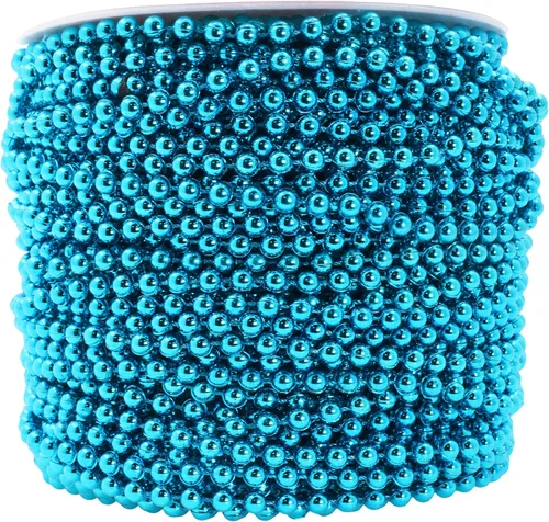 Miniatura 35 de Mandala Crafts Rollo de cadena de perlas negras de 0.157 pulgadas (0.157 in), guirnalda de perlas de 44 yardas para decoración de bodas, arreglos