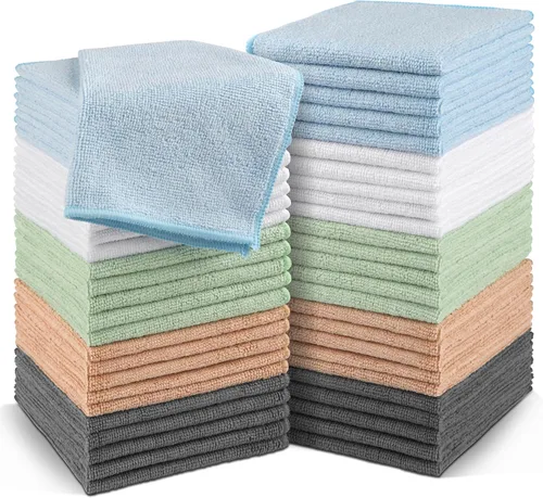 Miniatura 24 de Orighty Paquete de 5 toallas faciales de microfibra, altamente absorbentes y suaves al tacto, toallas de mano para baño, hotel, spa y gimnasio, 11.5