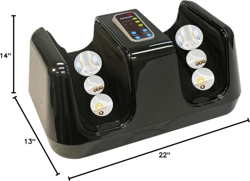 Miniatura 7 de Carepeutic Masajeador de pies Shiatsu de lujo con vibración de amasamiento y calor, masajeador eléctrico de pies para spa en casa para molestias