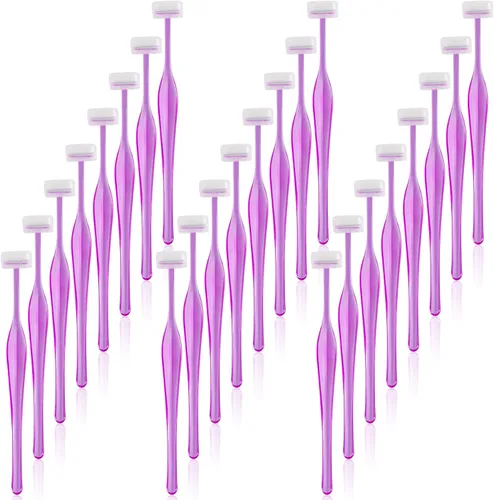ANCIRS Paquete de 24 maquinillas de afeitar de cejas para maquillaje de mujer, herramienta facial en forma de T para cejas de ojos, kit de recorte