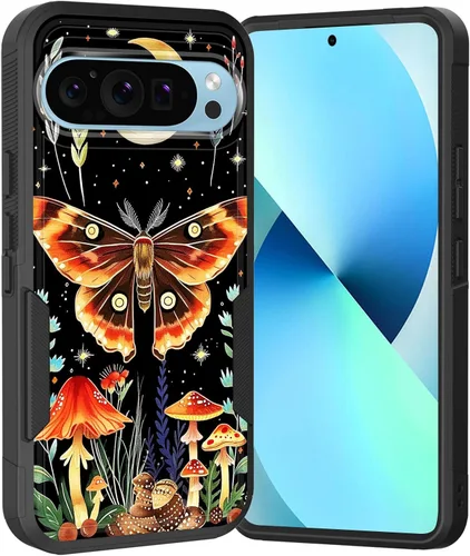 Miniatura 119 de Funda para Pixel 6A, Híbrida de Doble Capa de Servicio Pesado Resistente a Prueba de Golpes PC Duro + Funda Protectora de Silicona Suave para Google