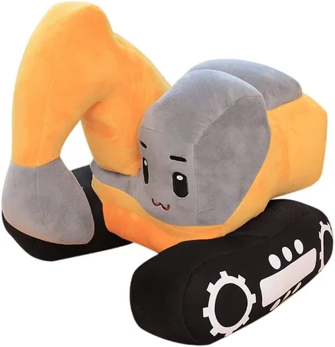 XIYUAN Almohada de peluche de camión de juguete de construcción suave de 11 pulgadas, juguete de camión de juguete súper linda, juguetes de felpa