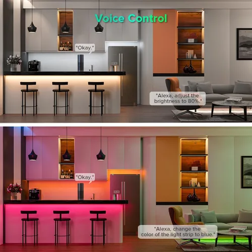 Miniatura 4 de Controlador LED 5 en 1 WB5 2.4GHz WiFi PWM compatible con Alexa Google Home Smart Life Tuya APP para atenuación CCT RGB RGBW RGBCCT LED controlador