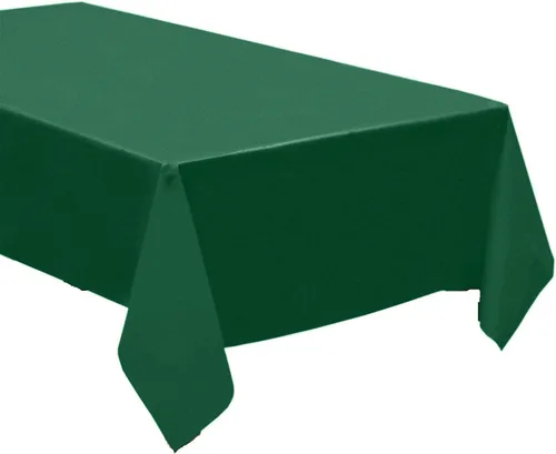 Miniatura 8 de Paquete de 4: manteles desechables de plástico / manteles de mesa, 54 x 108 pulgadas, rectangular, impermeable y desechable, ideal para fiestas