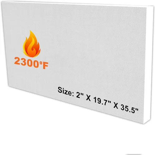 Miniatura 10 de Simond Store Aislamiento de tablero de fibra de cerámica, clasificación 2300F, 1 x 19.7 x 39.4 pulgadas, paquete de 1, placa aislante ignífuga