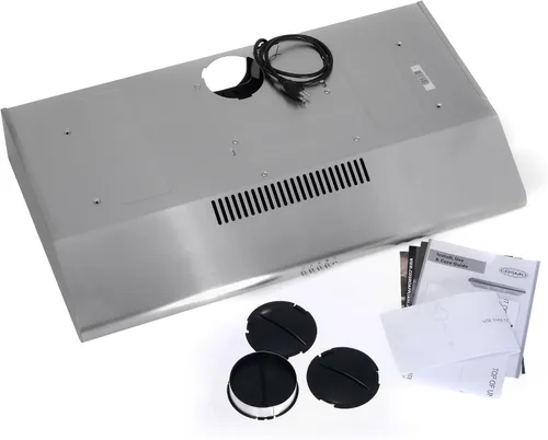 Miniatura 7 de COSMO COS-5MU36 Campana extractora de conductos para debajo del gabinete de la colección Delta de 36 pulgadas, controles de botón, filtros Acero