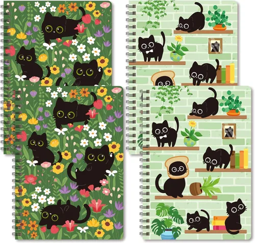 Miniatura 28 de B1ykin Cuadernos en espiral A5, 2 unidades, 50 hojas, 100 páginas, encuadernados con alambre, regalo de agradecimiento al profesor, cuaderno