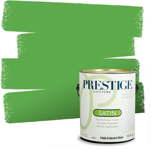 Miniatura 82 de PRESTIGE Pintura exterior e imprimación en uno, aloe, plano, 1 galón