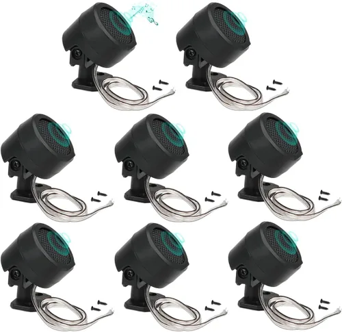 FERCAISH 8 altavoces de coche de 500 W, TP-006A de alta potencia estéreo para coche, altavoces verticales redondos fáciles de instalar para montaje