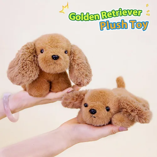Miniatura 2 de PEACH CAT Basset Hound Perro Animal de Peluche Lindo Cachorro Peluches Juguetes de Peluche Pequeños Regalos para Niños Blanco