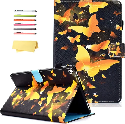 Miniatura 22 de Funda para tablet Fire HD 8 de 8ª/7ª/6ª generación de 8.0 pulgadas con soporte para lápices [encendido y apagado automático] ranuras para tarjetas