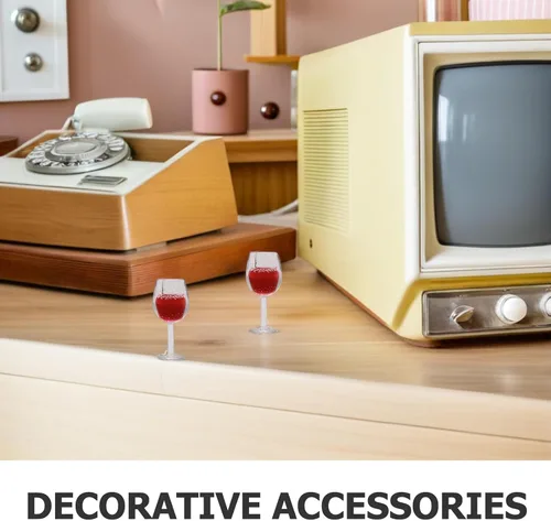 Miniatura 3 de TOYANDONA Copas de vino para casa de muñecas en miniatura, 1:12, copas de vino en miniatura, mini casa de muñecas, cóctel, s para decoración