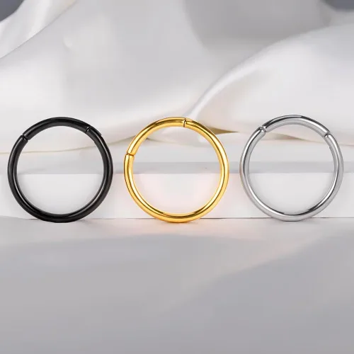 Miniatura 8 de Vankula 2 piezas de estilo simple hipoalergénico 316 ganchos de oreja de acero inoxidable 316 medidor de peso piercing par de tapones de venta 0.07
