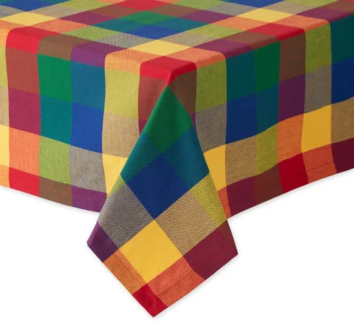 Miniatura 2 de Mantel DII 100 % algodón, lavable a máquina, para cena o picnic Verificación de verano