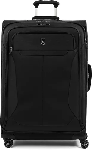 Travelpro Tourlite Softside - Maleta expandible con 4 ruedas giratorias, maleta ligera, para hombres y mujeres, Negro -