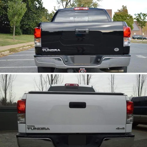 Miniatura 7 de IRONTEK Manija de puerta trasera exterior con textura negra para Toyota Tundra 2007-2013 Reemplaza: 69090-0C040 690900C040 81213 1PCS