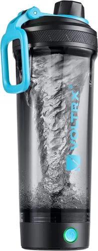 Miniatura 10 de VOLTRX Botella mezcladora, mezclador eléctrico recargable USB C con Gallium, vasos mezcladores para batidos de proteínas y batidos de reemplazo