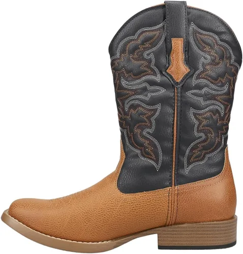 Miniatura 3 de ROPER Mens Classic Square Toe Casual Botas Mid Calf - Marrón