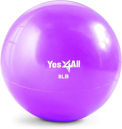 Miniatura 13 de Yes4All - Bolas de tonificación con peso para ejercicio, bolas medicinales suaves para ejercicio, pilates, yoga, equilibrio, flexibilidad, 2-10 C.