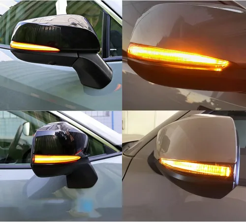 Miniatura 3 de Tira indicadora de luces direccionales dinámicas secuenciales para espejos laterales izquierdo y derecho, compatible con Toyota Tacoma 2016-2021