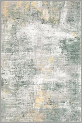 Miniatura 228 de IOHOUZE Alfombra abstracta lavable de 3 x 12 pies para pasillos, antideslizante para cocina, camino de entrada de lana sintética para interiores