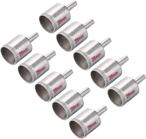 Miniatura 6 de uxcell Brocas de diamante de 0.157 in, sierras de agujero para azulejos de vidrio, porcelana, mármol, botellas de cerámica, ollas de ladrillo