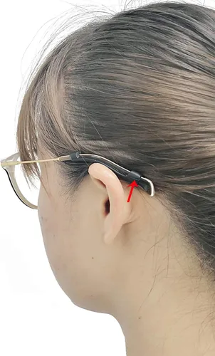 Miniatura 5 de Ganchos de silicona para lentes de oreja, soporte para correa de lentes deportivos, puntas de sien, retenedores de gafas antideslizantes, elásticos