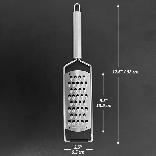 Miniatura 2 de Rallador profesional extra grueso para papas, calabacines, zanahorias, manzanas, repollo y queso, rallador de cocina con hoja de acero inoxidable