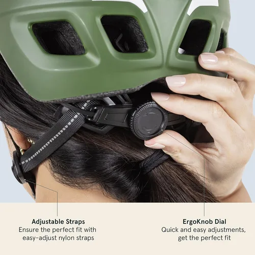 Miniatura 4 de Retrospec Lennon Casco de Bicicleta para Adultos con luz de seguridad LED, esfera ajustable y visera extraíble, casco de ciclismo ajustable