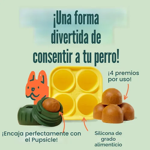 Miniatura 2 de WOOF Molde de Bandeja de Golosinas Pupsicle, Pequeño 10-25 libras, Moldes de Silicona para Golosinas para Perros, Apto para Lavavajillas, Bandeja
