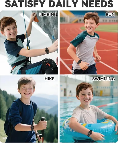Miniatura 6 de SOCICO Reloj Analógico para Niños y Niñas, Dial Delgado 30M Resistente al Agua Reloj Deportivo de Camuflaje, Relojes de Pulsera Fáciles de Leer