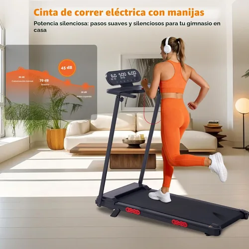 Miniatura 7 de Walking Pad Treadmill with Incline, 2026 Upgrade Portable Treadmill with Handles for Home Small, 3.5HP Small Walking Pad with Handle Bar