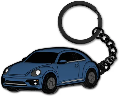 Miniatura 11 de Llavero para Volkswagen New Beetle,Para Volkswagen New Beetle Accesorios 2005-2022,Llavero de metal Negro