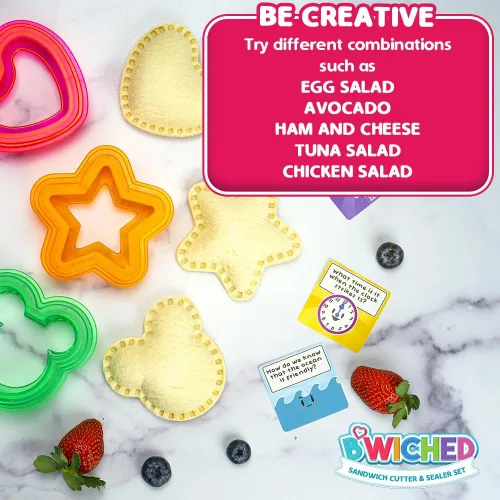 Miniatura 7 de Cortador y sellador de sándwich, para hacer sándwiches sin corteza, ideal para fiambrera y caja de Bento, almuerzo para niños y niñas, cortadores