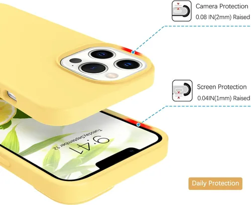 Miniatura 256 de GUAGUA Funda compatible con iPhone 17 Pro Max de 6.9 pulgadas, silicona líquida, goma de gel suave, delgada, forro de microfibra delgada