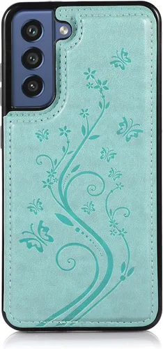 Miniatura 7 de Funda de teléfono para Samsung Galaxy S21 FE Gaxaly S 21 FE 5G con protector de pantalla de vidrio templado, tarjetero con soporte para tarjetero
