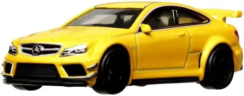 Miniatura 2 de Hot Wheels Serie Mercedes-Benz C63 AMG Coupé Black a escala 1/64, modelo de automóvil fundido a presión, naranja, mediano, 2023, más de 3 años