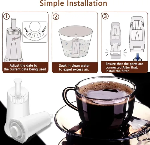 Miniatura 6 de Filtro de agua de repuesto para máquina Breville Espresso Barista Touch BES880, Barista Touch Impress BES881, Oracle Touch BES990, Oracle BES980