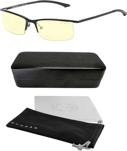 Miniatura 3 de GUNNAR - Gafas prémium para juegos y computadora - Bloquean el 65% de la luz azul - emisario, ónix, tinte ámbar ónice marco