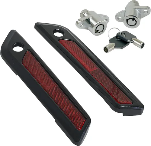 Miniatura 14 de Insertos de reflector para alforja de sillín para bolsa de sillín Harley, cubierta de cierre para Touring Street Electra Road Glide 2014-2024