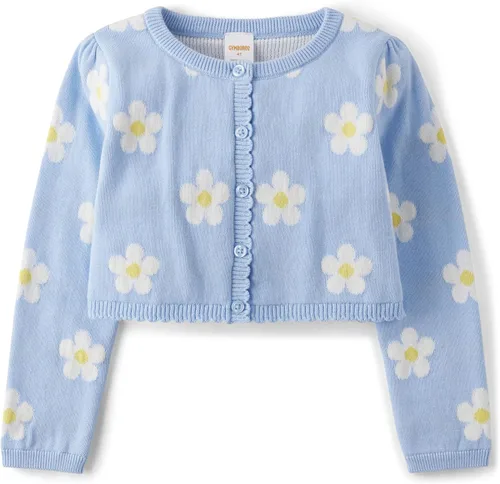 Miniatura 24 de Gymboree - Cárdigan de manga larga con botones frontales para bebés y niñas pequeñas Blanco