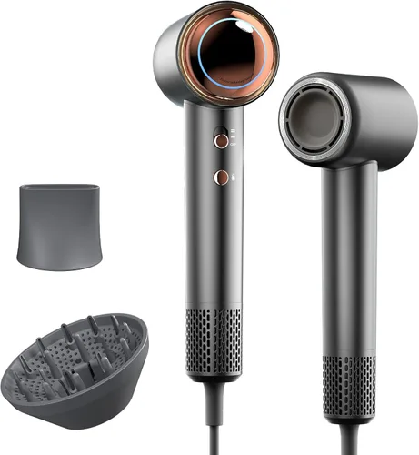 Tideway Secador de pelo profesional de alta velocidad iónico 110,000 RPM, secador de pelo compacto con difusor magnético, secado rápido con motor