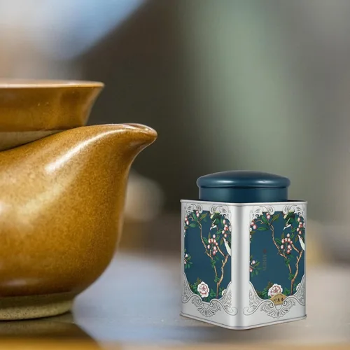Miniatura 8 de Kichvoe Lata hermética sellada de la hojalata del almacenamiento del té de la hoja de las tapas dobles del bote de té