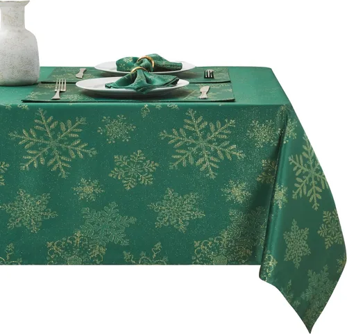 Miniatura 30 de Mantel rectangular de poliéster impermeable, resistente a las arrugas, lavable, mantel de tela diseño Jacquard