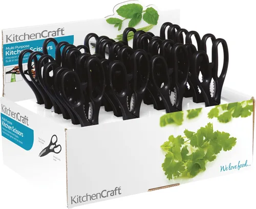Miniatura 3 de KitchenCraft KCSCISSORMP - Tijeras de cocina y abrebotellas, acero inoxidable, 8.3 in, color negro