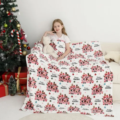 Miniatura 28 de Softan Manta Decorativa de Unicornios para Niños que Brilla en la Oscuridad, Regalos de Manta para Niños y Niñas, Manta de Franela Suave y Acogedora