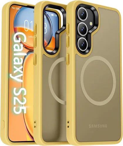 Miniatura 96 de Oterkin Funda magnética para Samsung Galaxy S24 Ultra mate, funda para teléfono S24 Ultra compatible con MagSafe, esmerilada, translúcida, a prueba