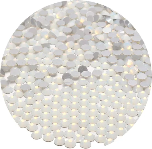 Miniatura 63 de NCB 288 diamantes de imitación de cristal redondos para arte de uñas, con parte trasera plana, para hacer accesorios de bricolaje, zapatos, ropa